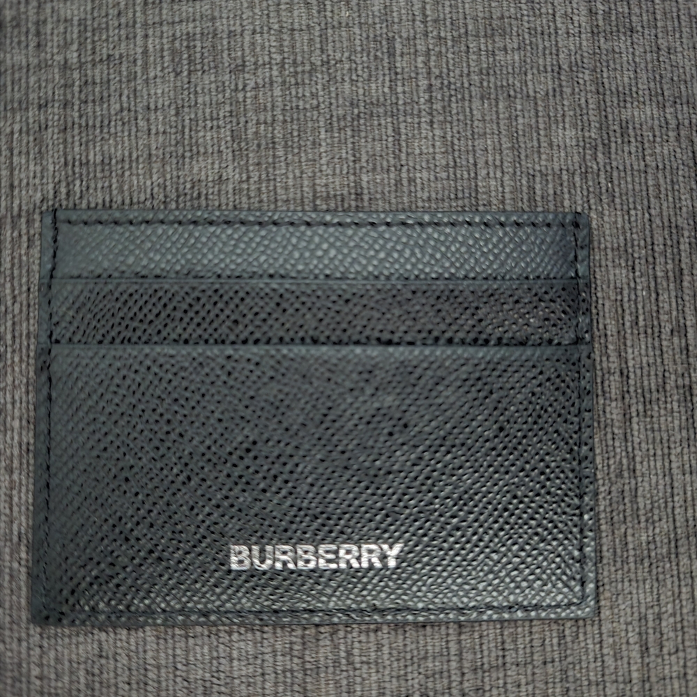 Burberry Black Leather Card Holder